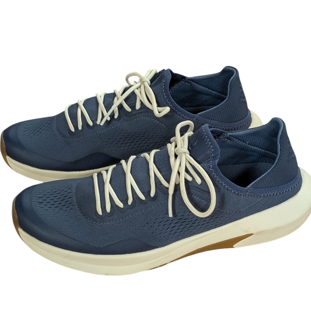 OluKai Blue and White Sneakers